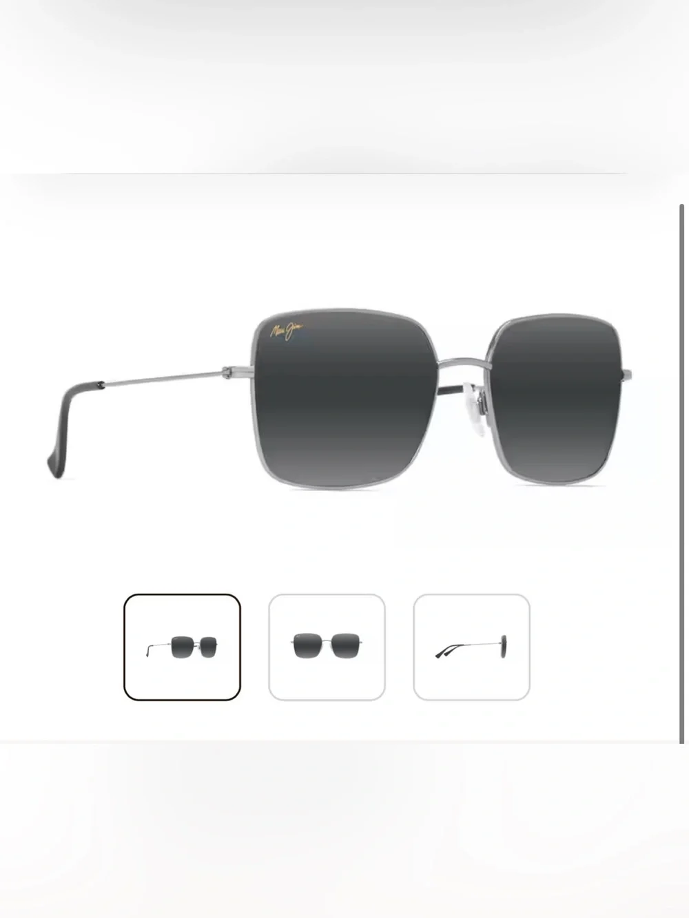 Maui Jim Lipine Polarized Sunglasses in case